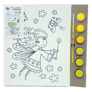 Imagem de Kit Pintura Tela 25x30 Cm - Fada - Kits For Kids