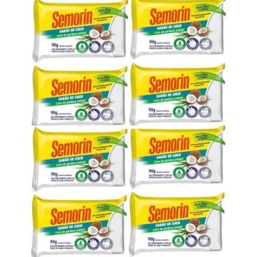 Imagem de Kit Semorin Sabão De Coco 8un 90gr