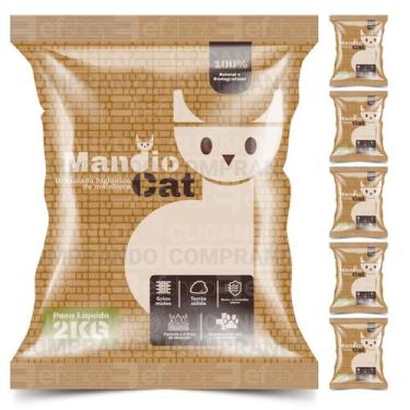 Imagem de Areia Sanitária Granulado Mandioca Para Caixa De Gatos 20kg - Barra Ve