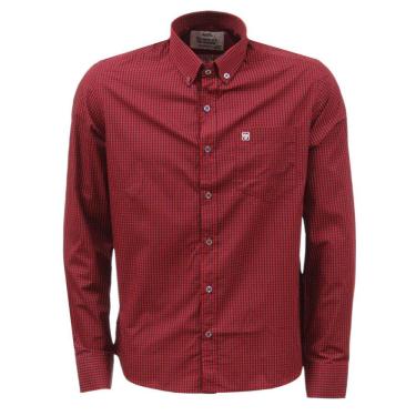 Imagem de Camisa Xadrez Manga Longa Vermelha e Preto Cowboy Winner 36901