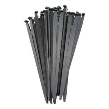 Imagem de RLECS 20 peças de plástico preto 1/8-1/10.2 cm sistema de irrigação por gotejamento resistente estacas de suporte para flores, legumes, arbustos, estufas