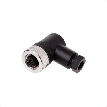 Imagem de Conector Montavel M12 4 Pinos Femea Angular 90 Pg7 - Aotoro