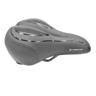 Imagem de Selim Absolute Comfort Gel Preto Vazado - Banco de Bicicleta