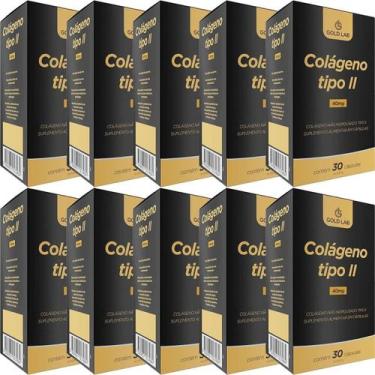 Imagem de Kit C/10 Colágeno Tipo Ii 40Mg C/30 Cápsulas - Gold Lab