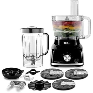 Imagem de Multiprocessador de Alimentos Philco 1700W Preto PMP1600P 9 em 1, 110V