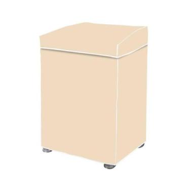 Imagem de Capa Para Máquina De Lavar Roupas P Bege Reforçada Com Tampa - Fullcom