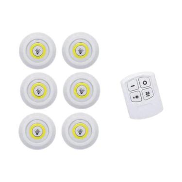 Imagem de Regulável LED Sob a Luz Do Armário Controle Remoto Bateria Operado Bra