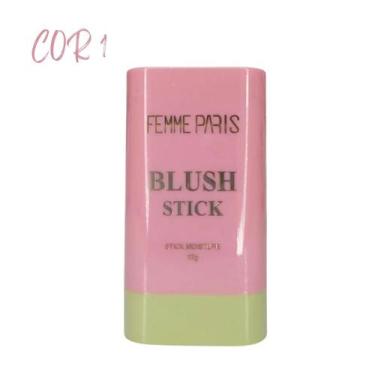 Imagem de Blush em Bastão Stick Femme Paris 17g Make up Natural, COR 01
