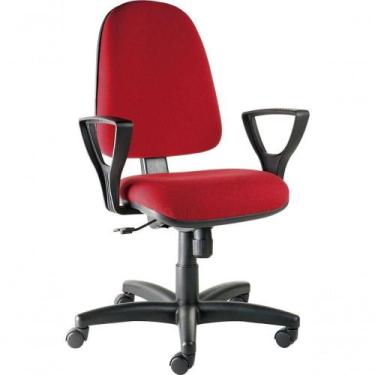 Imagem de Cadeira Diretor Para Escritório Linha Confort Vermelho - DESIGN OFFICE