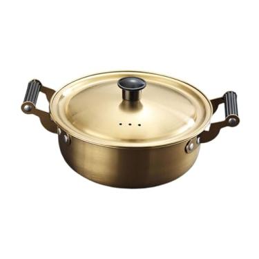 Imagem de ＫＬＫＣＭＳ Panela de indução para cozinhar ramen coreano, utensílios de cozinha com tampa, panela de macarrão instantâneo coreano para, curry, 18cm