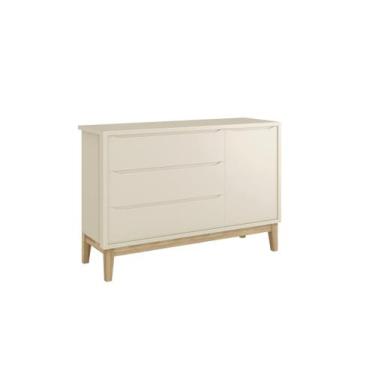 Imagem de Comoda Sapateira Theo Classic Areia Fosco pés pinus - RELLER