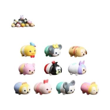 Imagem de Kawaii Disney Tsum Tsum Mini Figuras De Feijão 14pcs Mickey Minnie Reb