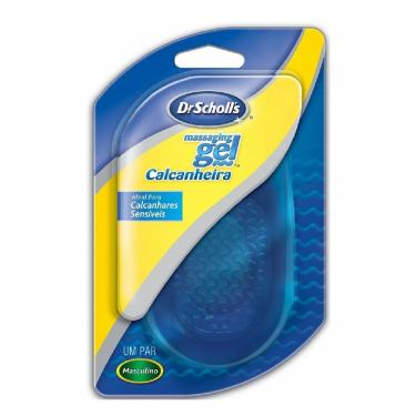 Imagem de Calcanheira Dr Scholl's Massaging Gel Masculina 1 Par