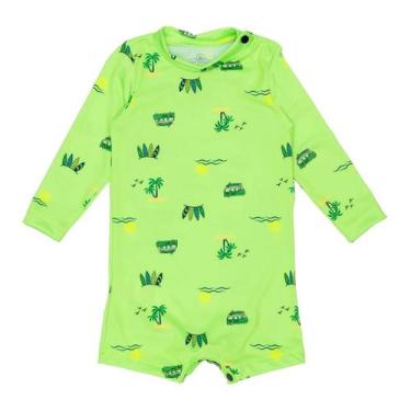Imagem de Macaquinho Bebê Praia Traje Banho Baby Proteção Solar Uv - Fofotinhos,
