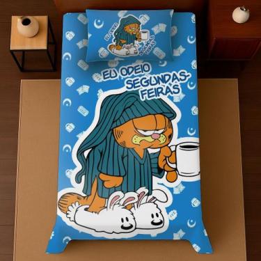 Imagem de Cobre leito solteiro 2 peças personagens malha macio roupa de cama - G