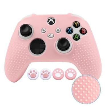 Imagem de Capa Controle Rosa Pastel XBOX Series S X Antiderrapante