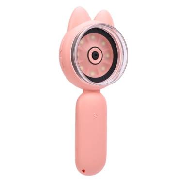 Imagem de Bewinner Microscópio Digital Tela Colorida HD de 2 Polegadas, Lupa Portátil Com 8 Luzes LED e Zoom 4x, Ferramenta de Ciência Portátil Recarregável 5 Construída Em Jogos (Rosa)