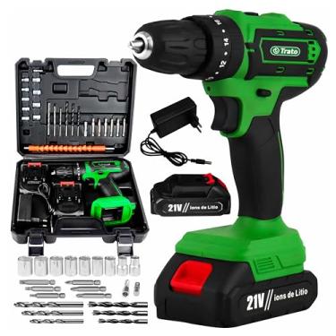 Imagem de Parafusadeira Furadeira 21V Profissional 2 Baterias LED TPAR21