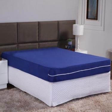 Imagem de Capa de Colchão Viuva Solteirão 28cm com Zíper Malha Lisa 1 Peça - Ame