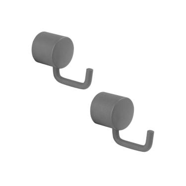 Imagem de Kit com Dois Cabides Serenity de Parede - Sr11060 Ducon Metais Black