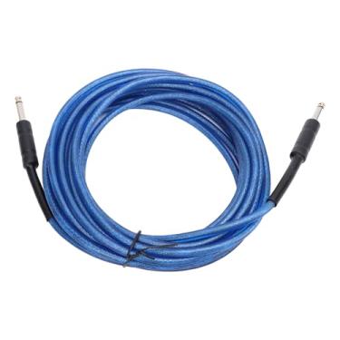 Imagem de Zhjvihx Cabo de Guitarra Elétrico, Redução de Ruído Coaxial de Guitarra de Compatibilidade de Transferência de Sinal Estável de Ampla Compatibilidade para o Teclado do Amplificador de Graves (6m /