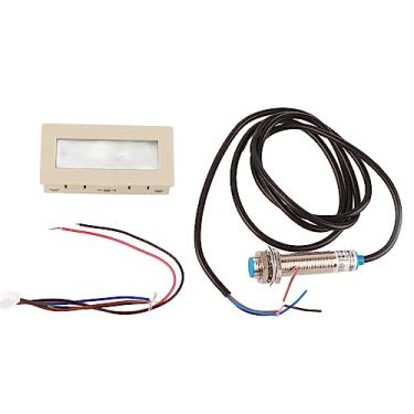 Imagem de DC8-24V 4 Digit LCD Display Tacomômetro Motor Digital RPM Gotle com sensor de indução magnética