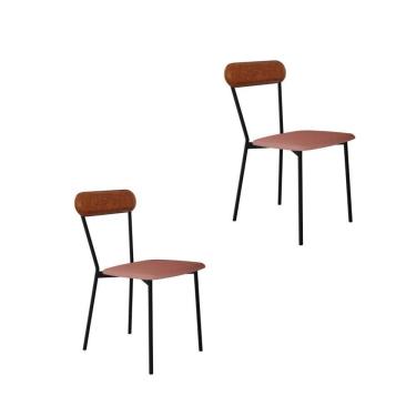 Imagem de Cadeira Vintage Emília Fixa C-4 Pes 450 X 505 X 810 Mm C-2 Un.cy.tlp.rse-cn.cml Tulipa Rse-cn.caramelo