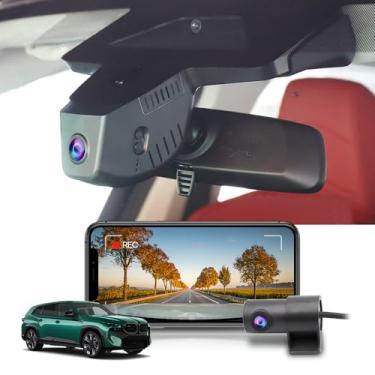 Imagem de Fitcamx Câmera frontal 4K + traseira 1080p para BMW XM 2023-2025 (HD2-3818) e XM Label Red Sports, visual OEM integrado, vídeo HD bidirecional, Wi-Fi e aplicativo, gravação em loop, sensor G, fácil de