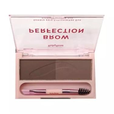 Imagem de Sombra para Sobrancelhas Brow Perfection, Kit com Pincel Aplicador Ruby Rose (Cor 09/10)