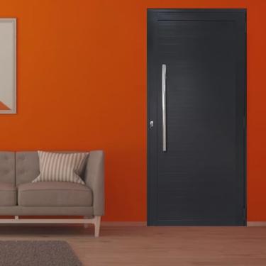 Imagem de Porta Lambril de Alumínio 210 X 80cm com Puxador Linha 30 Lado Direito