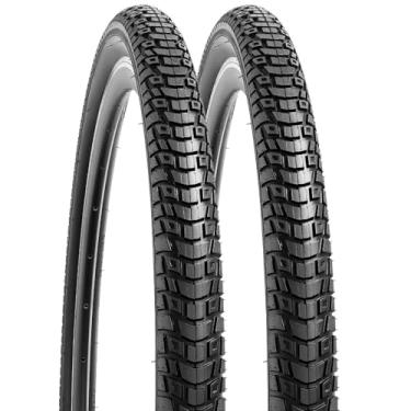 Imagem de YUNSCM 2 peças 700C pneus de bicicleta de estrada 700x45C/47-622 compatíveis com pneus de bicicleta 28x1,75 700x44C 700 x 45C 700x46C (Y-764)