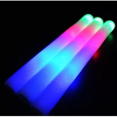 Imagem de Bastão De Espuma Led Pisca Acessorio De Festa 5 Unidades - Fantasias R