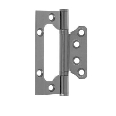 Imagem de Dobradiça Porta Sobrepor Sem Rebaixo Inox 4`X3`X2,2Mm Preta