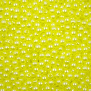 Imagem de PÉROLA DE ABS LISA Nº 04 20G PEROLA 4MM - IMPORTAÇÃO, Amarelo