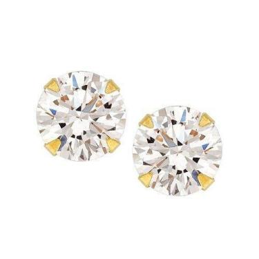 Imagem de Brinco Ponto De Luz 5mm Em Ouro 18k 750 - DR Joias