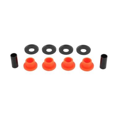 Imagem de Mqetly Kit de bucha para elevação do guidão, Premium, fácil de instalar, alto desempenho, peças de reposição, borracha, profissional, acessórios, Laranja Preto