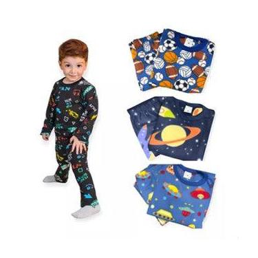 Imagem de Pijama Longo Soft Infantil  Inverno Estampado Para Menino - Mafessoni,