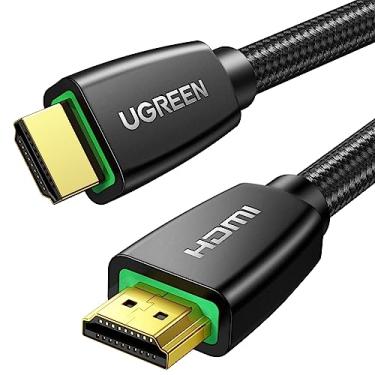 Imagem de UGREEN Cabo HDMI 4K 6.6FT, cabo HDMI trançado de alta velocidade de 18 Gbps 2.0 com Ethernet, suporte 4K 60 Hz 2160P 1080P 3D ARC compatível com monitor de TV UHD computador Xbox 360 PS5 PS4