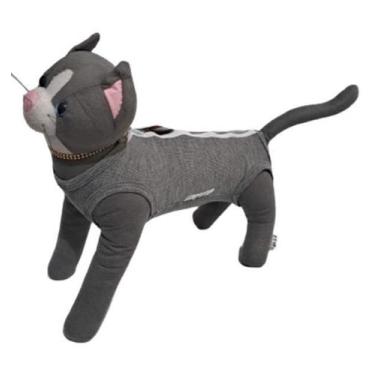 Imagem de Roupa Pós Cirúrgica para Gatos Modelo 1 26cm 23-29cm Algodão - King Of