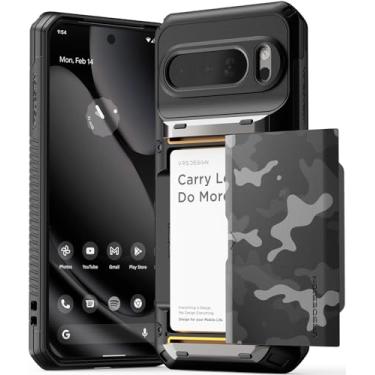 Imagem de VRS DESIGN Damda Glide Pro para Pixel 10 Pro XL (2025) – Capa carteira robusta com suporte de cartão semiautomático resistente [4 cartões] capa de telefone resistente (preto guardião)