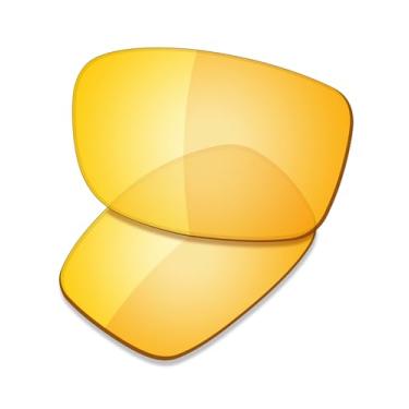 Imagem de SAUCER Lentes de reposição premium e protetores de nariz para óculos de sol Oakley Si Ballistic Shocktube OO9329 High Defense - HD amarelo