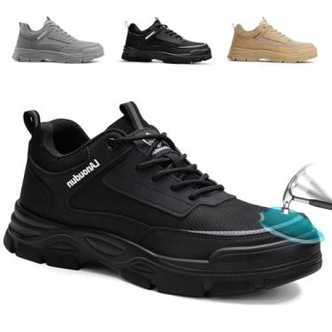 Imagem de GUSAYEX Calçados De Trabalho Com Biqueira Aço - Botas Masculinas Leves E Confortáveis, Segurança Indestrutível Para Construção Industrial, Tamanho 9,5