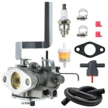 Imagem de Kit de carburador AV520 para Tecumseh Jiffy Ice Auger modelo 30 e 31 substituir 3hp 640263 640290 631720A 631720B TV085XA carburador mestre vertical de 2 ciclos com vela de ignição e filtro de