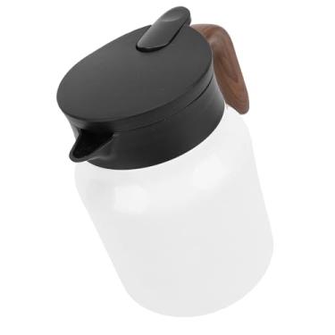 Imagem de Depisuta Jarra de café Térmico, 1000 Ml de Panela de chá Com Aço Inoxidável de Aço Inoxidável Com Filtro, Dispensador de Bebida Térmica de Panela para Leite, Suco, Bebida Gelada, água (Branco)
