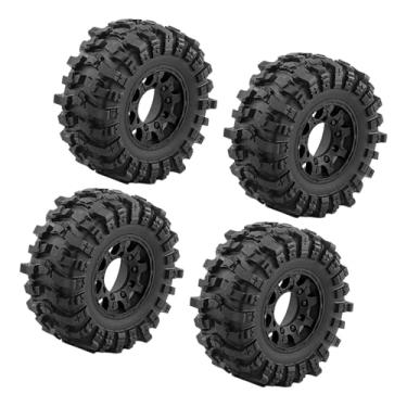 Imagem de MotiveTech 4 Peças de Rodas RC Pneus Atualização 12mm 14mm 17mm Adaptador Incluído Substituição Profissional Faça Você Mesmo para 1:10 Senton, Preto