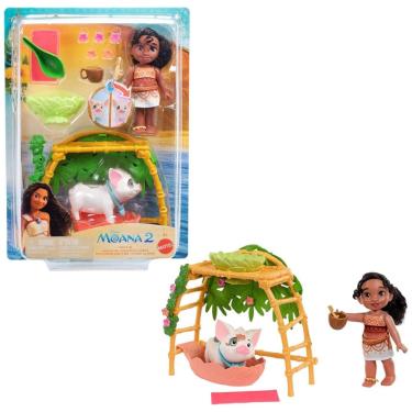 Imagem de Playset Fun com Pua Disney Moana 2 com 10 Acessórios, Mattel.