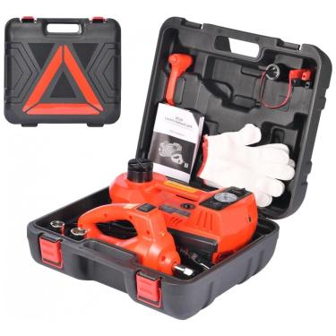 Imagem de Macaco Elétrico Hidráulico de 5 Toneladas, Kit Portátil com Luz LED, Compatível com Carro, SUV, Caminhão, Alcance de Elevação 1570