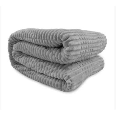 Imagem de Cobertor / Manta Microfibra King Mont Blanc - Andreza Cinza