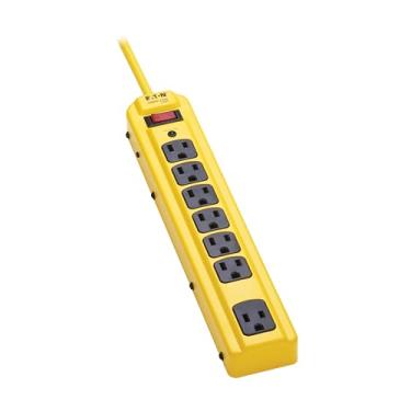 Imagem de Eaton Tripp Lite Series Protetor contra surtos de segurança industrial resistente com 7 tomadas - cabo de 1,2 m, 450 joules, caixa de metal