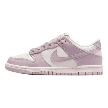 Imagem de Nike Dunk Low Sapatos infantis grandes (FB9109-122, vela/pedra enigma/rosa partícula), Vela/Particle Rose, 20